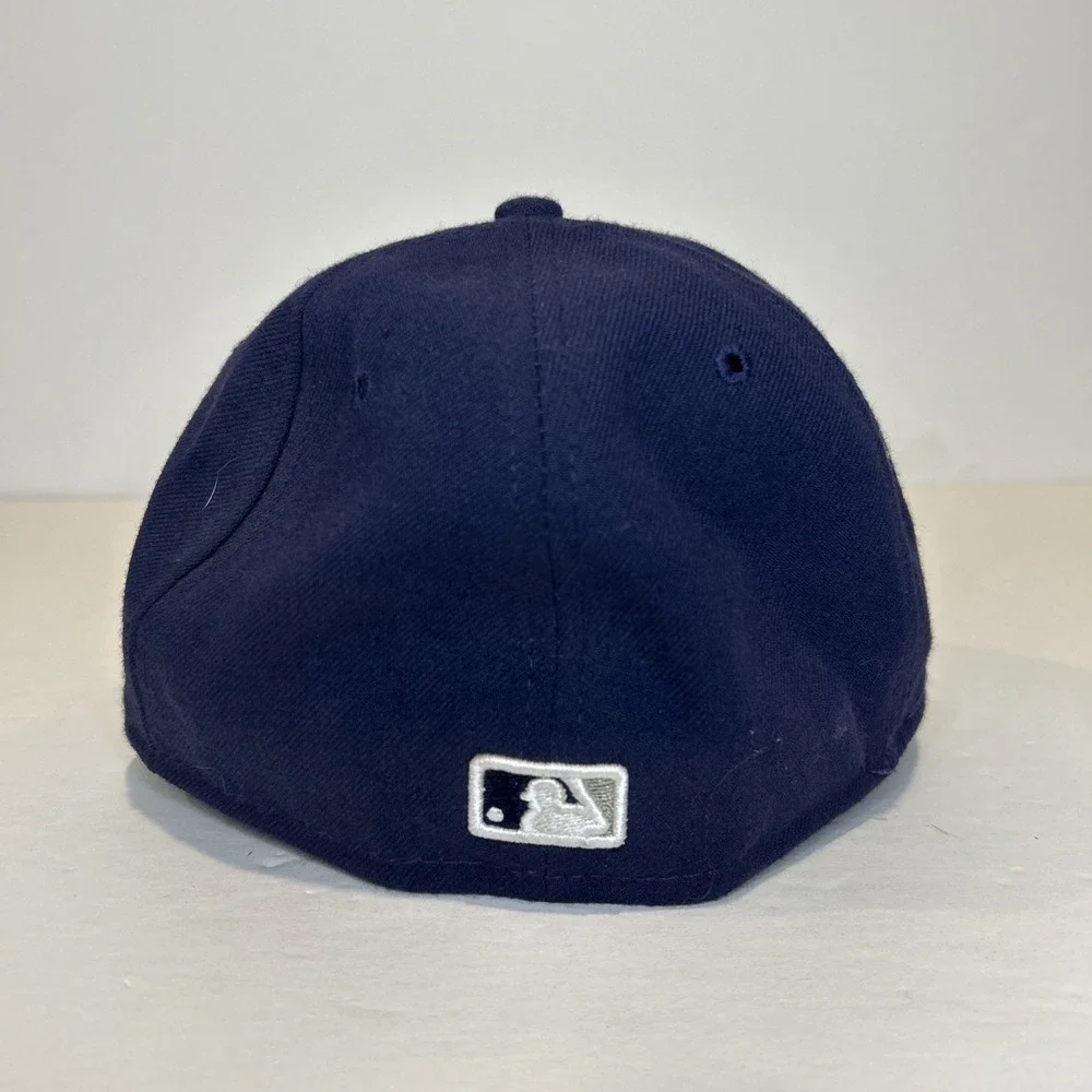 New Era San Diego Padres Hat 6 7/8 Blue Logo Authentic 59Fifty Cap Cool Base